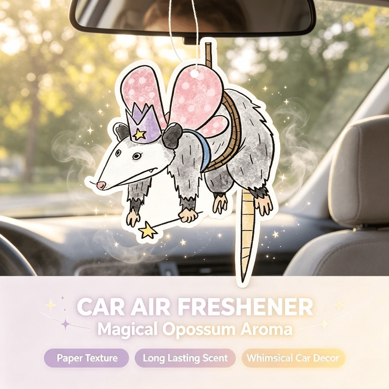 Car Air Freshener - Auto-Lufterfrischer Magische Fee Opossum Cartoon Hängender