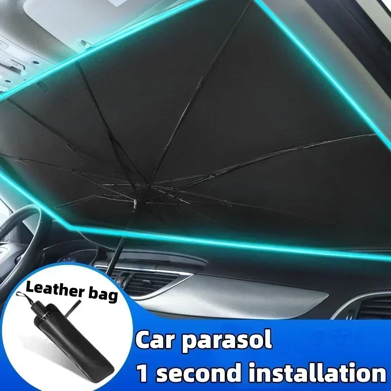Windshield Sun Shade - Auto-Sonnenschutz für die Windschutzscheibe, faltbarer Sonnenschutz,
