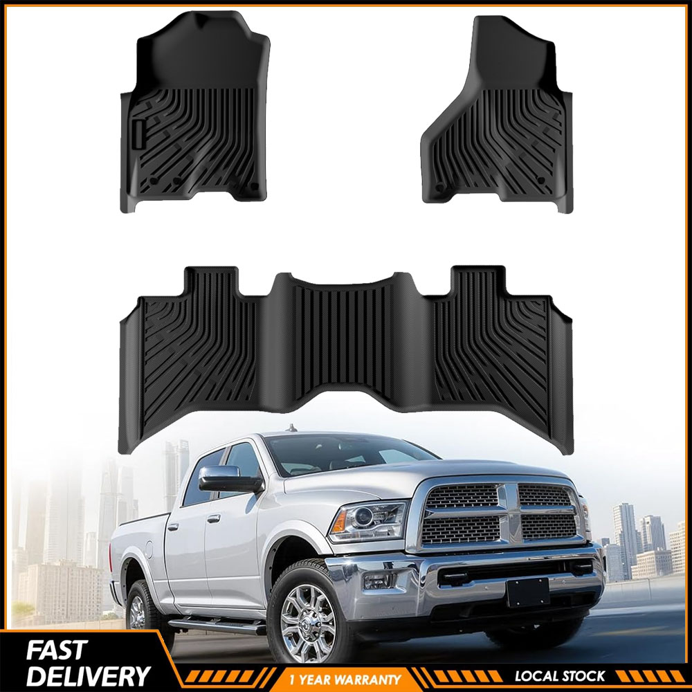 Car Floor Mat - 3-teiliges hochwertiges Auto-Fußmatten-Set für Dodge Ram