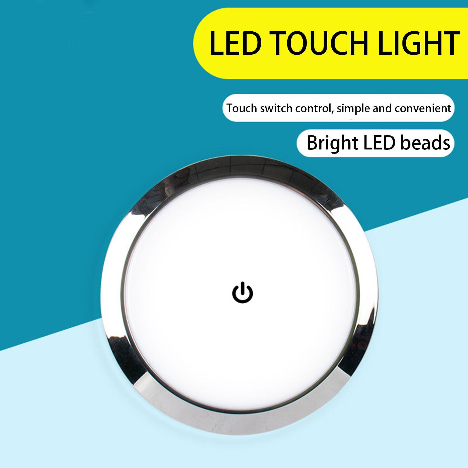 Car Led Light - RV-Innenraum-LED-Deckenleuchte mit Schalter, 5W, 12V/24V, runde