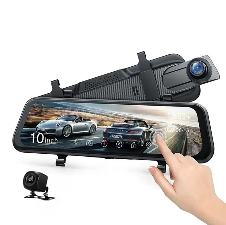 Car Mirror - 10'' Spiegel-Dashcam mit Nachtsicht, 1080P FHD,