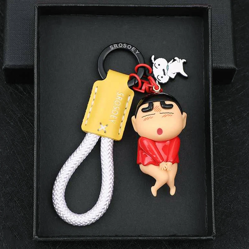Car Accessories Japanese - Anime Crayon Shin-chan Niedlicher Figuren-Schlüsselanhänger, Paar-Kawaii-Stil,