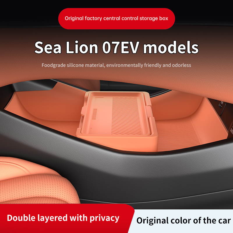 Car Organizer - 2025 Für BYD Sealion 7, Silikon-Mittelkonsole