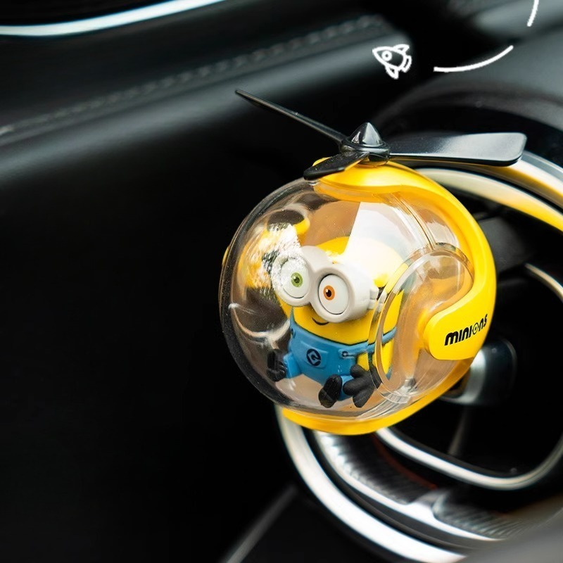 Car Air Freshener - Minions Auto-Lufterfrischer, Niedlicher Cartoon-Duftclip für die