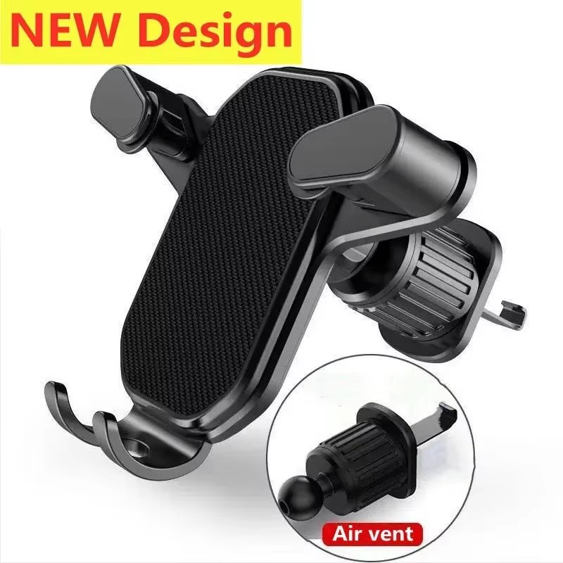 Car Phone Holder - Universeller Auto-Hakenhalter für Mobiltelefone, Schwerkraft-Mobiltelefonständer, GPS-Unterstützung,