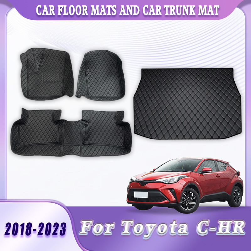 Car Floor Mat - Auto-Fußmatten, Kofferraumteppich für Toyota C-HR 2023,