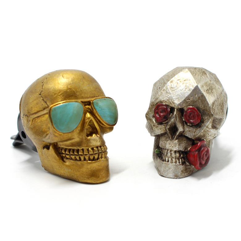 Car Air Freshener - 2 ‌ Stück/Set Harz Rose Skull