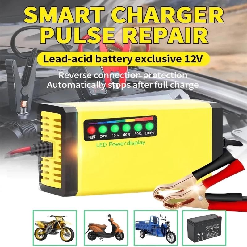 Car Charger - 12V 4AH-20AH Autobatterieladegerät 220V Pulsladegerät zur