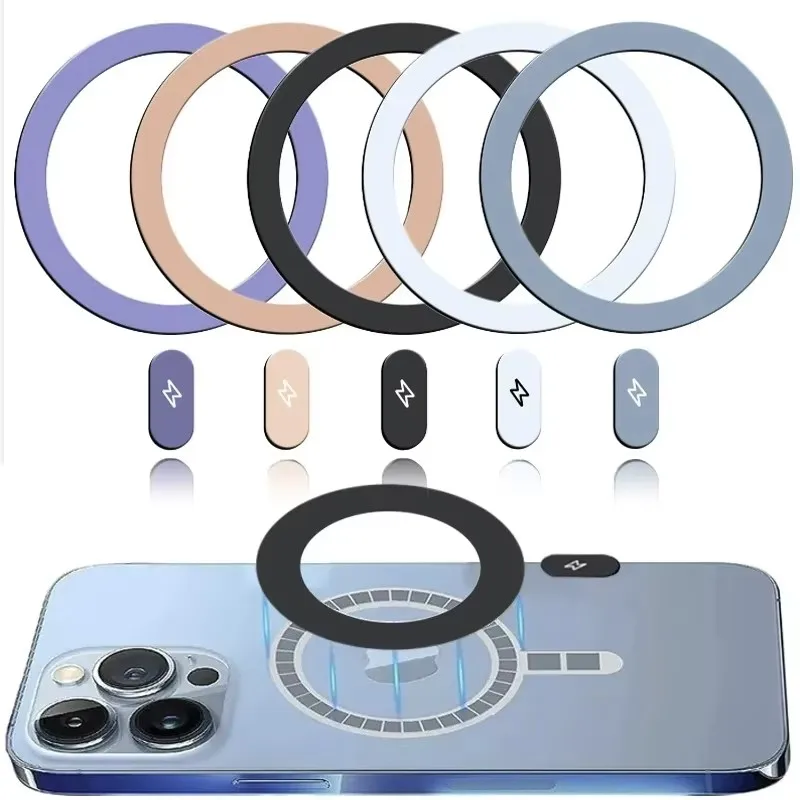 Car Phone Holder - 5/1 Stück Metallplatten-Aufkleber-Ringe Universelle Magnetringe für