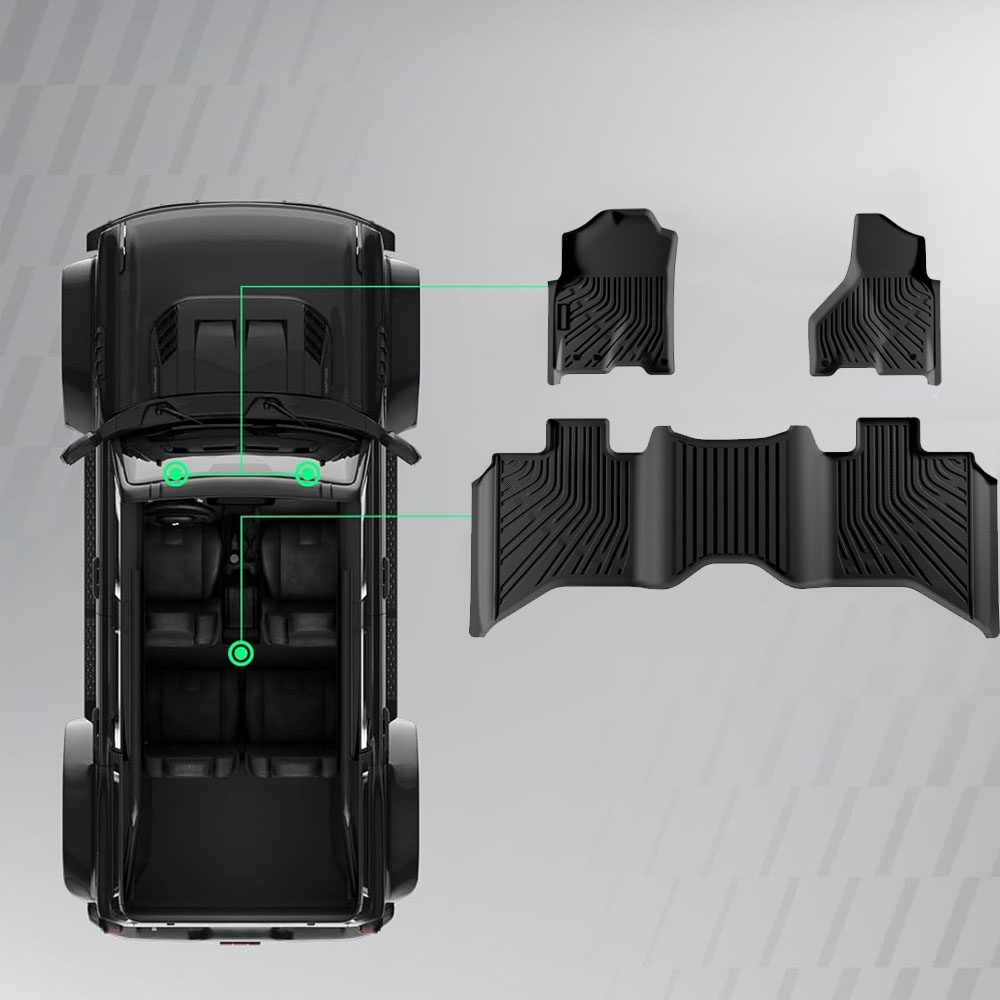 3-teiliges hochwertiges Auto-F – Car Floor Mat Bewertung und Preis
