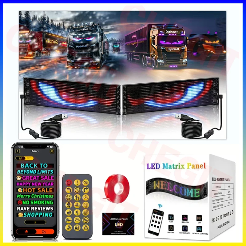 Led-anzeige Lkw Auge Auto Zeic – Car Led Light Bewertung und Preis