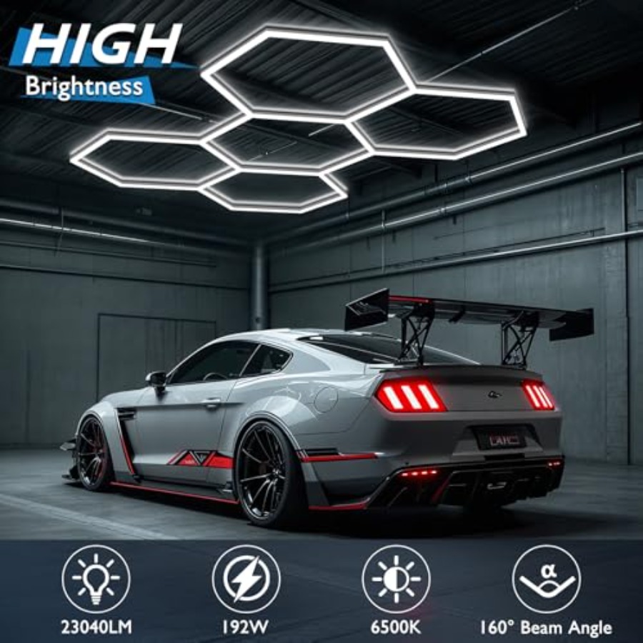 Sechseckige Garagenbeleuchtung – Car Led Light Bewertung und Preis