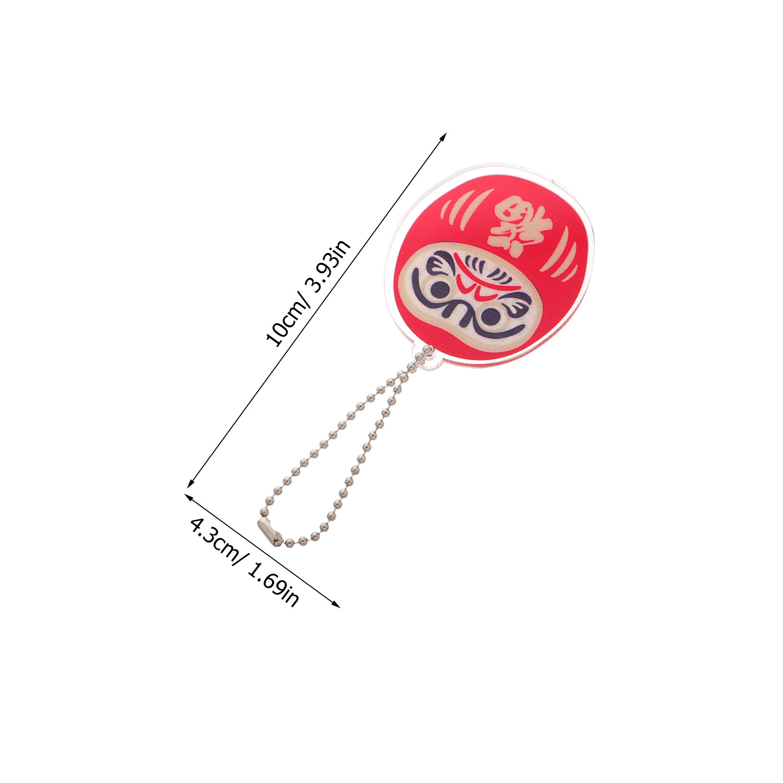 2 Stück Daruma-Schlüsselanhäng – Car Accessories Japanese Bewertung und Preis