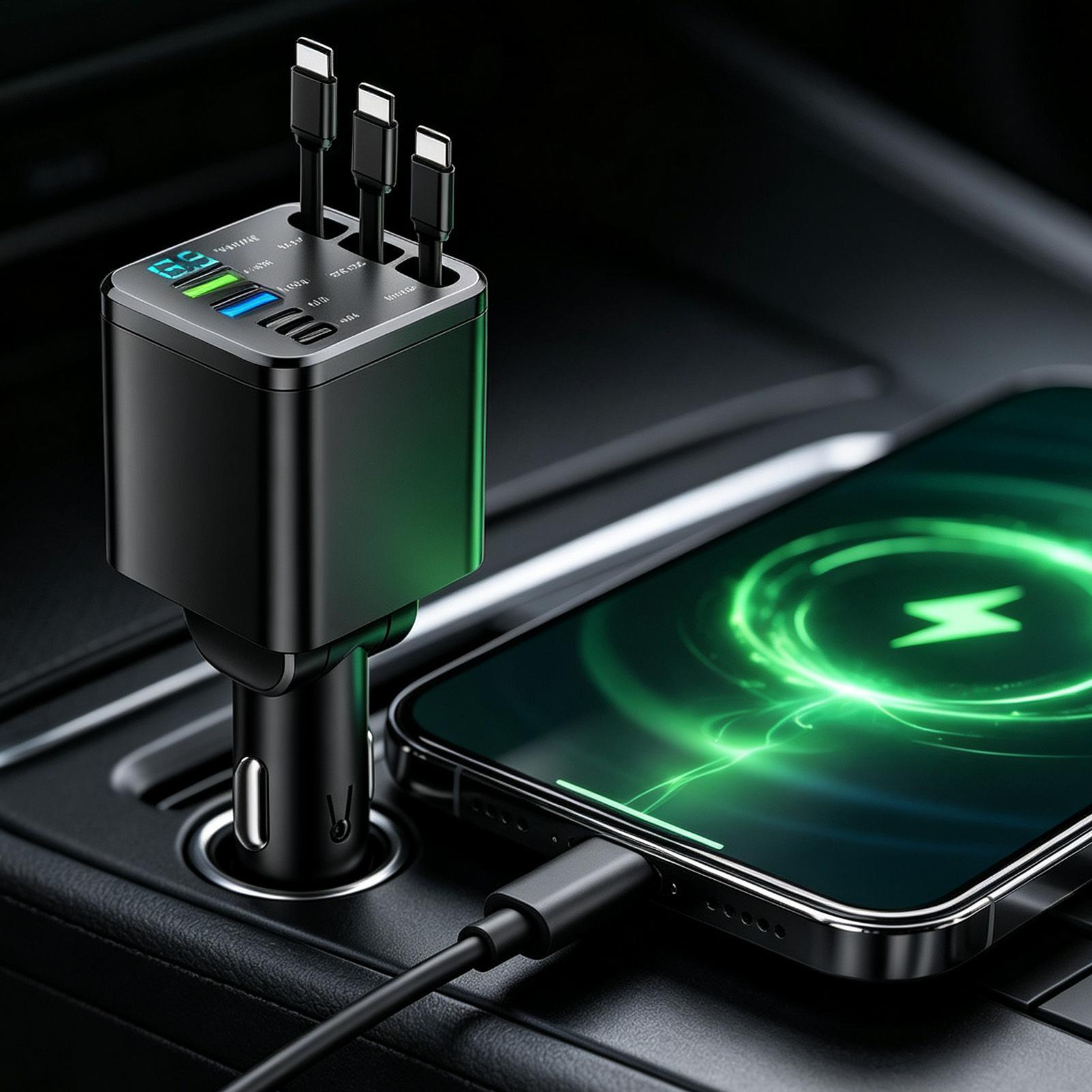 Einziehbares Ladegerät fürs Au – Car Charger Bewertung und Preis
