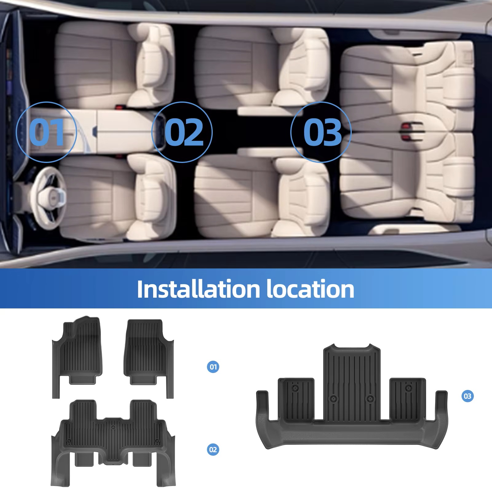 Für Tesla Model Y L 6-Sitzer 2 – Car Floor Mat Bewertung und Preis